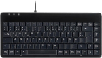 Perixx Periboard-409 U Mini Usb klaviatuur juhtmega - v&auml;ike praktiline formaat - 1,80 m kaabel - klaverilakk - Qwertz saksa paigutus