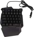 Vikye &uuml;he k&auml;ega m&auml;nguriklaviatuur, rgb taustavalgustus, 35 klahvi, vaikne klaviatuur, ergonoomiline disain, professionaalne usb m&auml;nguriklaviatuur arvutile