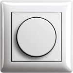 Ebrom&reg; T&auml;ielik komplekt Led p&ouml;&ouml;rddimmer + Gira raam 021103 ja dimmeri ketas 065003 puhas valge l&auml;ikiv s&uuml;vistatav Led dimmer faasireguleerimine Led 5-150 vatti dimmerdatav halogeen jne. 15-400 W/va jne.