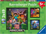 Ravensburgeri laste pusle 05621 - Minecraft Biomes - 3 x 49 t&uuml;kki Minecraft pusle lastele alates 5. eluaastast