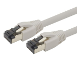 1attack.de 1,5 m Cat 8 v&otilde;rgukaabel Cat8 kaabel hall - 1 tk Cat.8 Lan 2000 Mhz 40 Gbit/s 40gbase-t Poe+ patch kaabel Ethernet kaabel Lszh - 1 x 1,5 m hall