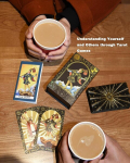 Yimingoufei Kuldse fooliumiga tarot kaardipakk, 78 kaarti koos juhendraamatuga, Pvc veekindel disain, must ja kuldne