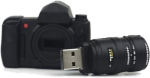 USB pulk Ulticool - Camera 128 Gb Usb - 3.0 High Speed - objektiiviga - Flash Pen Drive - Camera objektiiviga m&auml;lupulk andmete salvestamiseks - m&auml;lupulk - must