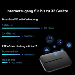 Huawei 4g Mobile Wifi 3, E5783, ruuter, kaasaskantav mobiilne hotspot, cat 7 mobiilne ruuter sim-kaardiga, lte 300 mbps allalaadimis- / 100 mbps &uuml;leslaadimiskiirusega, &uuml;hildub k&otilde;igi sim-kaartidega