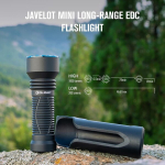 Olight Javelot Mini Led taktikaline taskulamp &uuml;mmarguse valgusallikaga, kuni 1000 luumenit 600 meetrit edc hele lamp, laetav ipx8 suumitav k&auml;silamp h&auml;daolukordadeks, patrullimiseks, telkimiseks