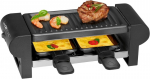 Clatronic&reg; Raclette 2 inimesele mini-raclette umbes 20,5 x 10,5 cm grillpinnaga grillimiseks ja k&uuml;psetamiseks mittenakkuva grillplaadi ja panniga 350 W Rg 3592