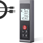 Laser Rangefinder - Hychika laserm&otilde;&otilde;tja Type C laetav 60 m Lcd taustvalgustusega M/in/ft mitme m&otilde;&otilde;tmisrežiimiga, nagu Pythagoras/kaugus/pindala/mahu m&otilde;&otilde;tmised