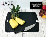 Jade Gourmet Gripper lamineeritud puitkiududest l&otilde;ikelaud vedeliku kogumise soonega, libisemiskindlate jalgadega, sobib k&otilde;ikidele toiduainetele (44 x 32,5 cm)