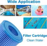 Wuyan Best-way asendusfilter clear current filtrile vi suurusele Miami Vegas Palm Springs Paris (1 x kaksikpakendis, sinine)