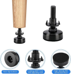 Elitecran 8 tk reguleeritavad m&ouml;&ouml;blijalgade nivelleerijad, reguleerimiskruvi 3/8-16 tolli, reguleeritavad jalad M10 koos sissekeeratava mutriga m&ouml;&ouml;blijalgadele, puidust m&ouml;&ouml;blijalad