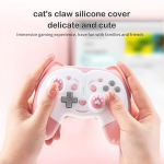 Ajijar juhtmevaba kontroller, &uuml;hilduv Nintendo Switch/switch Lite'iga, Bluetooth Pro kontroller Turbo, liikumise, vibratsiooni, alarmi funktsiooni, k&otilde;rvaklappide pesa ja hingava Led-valgustusega (roosa)