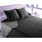 Kaetud voodipesu bouti - CASA - 245x260 cm - Tumehall - &Uuml;ksik - Puuvill - 2 patja 50x50 cm - 102 niiti