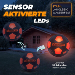 Nightmatch helendav Led jalgpall - ametlik suurus 5 - komplekt - 2 sensoriga aktiveeritud Led-i l&otilde;busaks m&auml;ngimiseks pimedas - ideaalne lastele ja t&auml;iskasvanutele - helendav jalgpall / pall