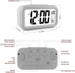 Jsdoin digitaalne &auml;ratuskell, &auml;ratuskell suure led temperatuurin&auml;idikuga, edasil&uuml;kkamise funktsioon, valgusn&auml;idik, kuup&auml;evan&auml;idik, magamistuppa, vannituppa ja kontorisse