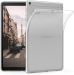 Kwmobile &uuml;mbris, &uuml;hildub samsung galaxy tab a 10.1 (2019) - pehme tpu silikoon&uuml;mbris, l&auml;bipaistev - tahvelarvuti kate, matt l&auml;bipaistev