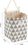 Localis rippuvad hoiuriiulid - 2 tk komplekt - voodriga kangas - 14 x 14 x 19 cm (p x L x K) - rippuv organiseerija, seinaorganiseerija - ideaalne kodukontorisse, vannituppa, esikusse, lastetuppa