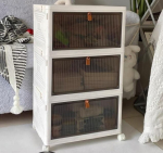 Cozyswan tolmukindel hoiukast, plastikust ratastel &ouml;&ouml;kapp, valge kapp riiete/jalatsite jaoks, raamatute/m&auml;nguasjade/suupistete hoiukorraldaja
