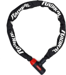 Radikal rkx170 vargusvastane ketilukk mootorrattale, t&otilde;ukerattale, jalgrattale, turvalisus, 8 mm tugevdatud teras, 170 cm, must ja punane