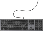 Mobility Lab Ml311883 juhtmega klaviatuur saksa Qwertz klahvipaigutusega Macile &ndash; must/hall