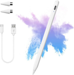Puuteekraanipliiats tahvelarvutile, tahvelarvuti pliiats k&otilde;ikidele tahvelarvutitele koos asendusotsikutega, universaalne mahtuvuslik Stylus pliiats Ipad Pro/iphone/microsoft/android (universal White)