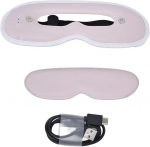 Plplaaoo 3 kiirusega soojendi, silmamasseerija, intelligentne silmamassaaž, soojendusega silmamasseerija migreeni korral, laetav silmamask, soojuskompressiooniga silmamassaaž l&otilde;&otilde;gastumiseks (roosa)