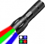 Taaslaetav 4-in-1 Led-taskulamp 4 režiimi ja suumiga