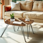 Kohvilauad 60x38x47.5 cm, 52x31.5x42.5 cm, Pruun, Kohvilauad, VASAGLE LNT012B01, 60x38x47.5 cm, 52x31.5x42.5 cm, Pruun