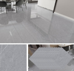 Gbachoose pvc p&otilde;randaplaatide komplekt, 40 tk, 30 x 30 cm, isekleepuvad plaadid, 3.6 m&sup2; vin&uuml;&uuml;lp&otilde;randakate, isekleepuv, paksus 1.3 mm, hall laminaat, isekleepuvad plaadid elutuppa, k&ouml;&ouml;ki, magamistuppa (marmor)