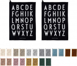 Design Letters k&ouml;&ouml;gir&auml;tikud (must) - 2 tk., 100% puuvill, 60x40 cm