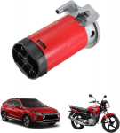 Autosignaal Motor Hamon 12 V 150 Db &otilde;hukompressor Mini &otilde;hupumba komplekt &otilde;husignaalile Universaalne &otilde;husignaali kompressori komplekt autole Rong veoauto paadi mootorratta signaali komplekt 0,1 Mpa-0,13 Mpa (punane)