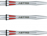 Winmau Astro alumiiniumv&otilde;llid, punased l&uuml;hikesed (3 tk)