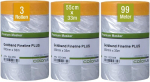 Kuldne maalriteip kilega 3 tk. 55 cm x 33 m