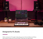 Novation Flkey Mini &ndash; kaasaskantav 25 klahviga Usb Midi klaviatuurkontroller Fl Studio integratsiooniga muusikaprodutseerimiseks