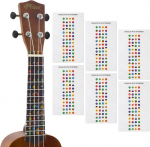 Tiger Uke-6-sticker V&auml;rvikoodiga s&otilde;rmlauakleebiste komplekt, 6 tk
