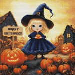 Luca-s ristpistes komplekt Happy Halloween