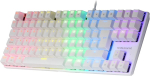 Mars Gaming Mk80 White, mehaaniline m&auml;nguriklaviatuur Tkl Frgb, antighosting, mehaanilised blue switch, hispaania keel