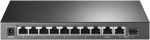 Tp-link Tl-sg1210mp 10 pordi gigabitine Poe Lan l&uuml;liti (8 gigabit Poe+ porti, 1 gigabit Sfp port, 123 W, Ieee-802.3af/at, Plug and Play, Qos, Igmp, ventilaatorita) must