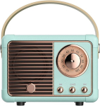 Retro bluetooth k&otilde;lar, vanaaegne k&otilde;lar vanamoodsa klassikalise stiiliga, vali helitugevus, bluetooth 5.0 juhtmevaba &uuml;hendus, toetab tf-kaarti, u-ketast ja aux-helisisendit (sinine)
