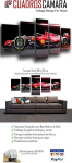 Cuadros Camara Ferrari Sf-23 2023 moodne foto vormel 1 auto Sainz Leclerc 165 x 62 cm Ref 27434