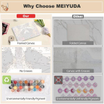 Meiyuda numbrite j&auml;rgi maalimine t&auml;iskasvanutele raamiga loom, pesukaru isetegemise komplekt, k&auml;sitsi maalitud &otilde;limaalikomplekt algajatele ja t&auml;iskasvanutele 3 pintsli ja akr&uuml;&uuml;lv&auml;rviga, kingitused ja kodukaunistus 40 x 30 cm