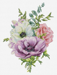 Lucas ristpistes komplekt S - Anemone B7017