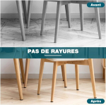 Vinabo isekleepuvad viltpadjad, 120 tk, m&ouml;&ouml;blipadjad, isekleepuv vilt 3 mm, libisemiskindlad padjad m&ouml;&ouml;bli jalgadele, kriimustuskindlad ja m&uuml;ra v&auml;hendavad - mustad