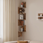 Nurgarriiul, Seinariiul 5 tasandiga, 20 x 20 x 126 cm, Vintage Pruun