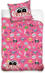 Nici Glubschis: originaalne kahepoolne voodipesukomplekt, 2-osaline, 135 x 200 cm + 80 x 80 cm, t&auml;ielikult roosa