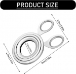 Yuqilin h&otilde;bedane munakoorija, munaviilutaja, roostevaba teras, munak&auml;&auml;rid, korduvkasutatav, munapurustaja, munapudingu, pudingu ja koogikeste valmistamiseks