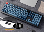 Keychron V6 Max juhtmevaba Qmk kohandatav mehaaniline klaviatuur, 2.4 Ghz/bluetooth, t&auml;issuuruses, De-iso paigutus, Rgb Hot-swappable Gateron Red Switch, &uuml;hildub Mac, Windows, Linux