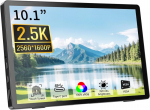 Pisichen kaasaskantav puutetundlik monitor, Qhd 2.5k (2560 x 1600) Ips 10.1 tolline kaasaskantav puuteekraan, v&auml;line Hdmi Usb-c monitor Pc, s&uuml;learvuti, Ps4 Xbox jaoks, integreeritud k&otilde;lar