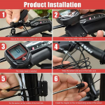 Mein Herz jalgratta spidomeeter, jalgratta kompuuter, jalgratta tarvikud, veekindel, 15 funktsiooni, multifunktsionaalne odomeeter, sobib igale jalgrattamudelile - Sb 318