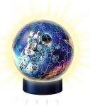 Ravensburger 3d pusle 11264 &ouml;&ouml;lamp-puslepall Astronauts in Space alates 6. eluaastast Led voodilamp plaksul&uuml;litiga