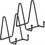 Csirnto taldrikualus, 2 tk raamatu aluste komplekt, dekoratiivsed raamatud, kaardialus, postkaardialus, 4,5-tolline rauast molbert taldrikutele fotode, kunsti, taldrikute, raamatute piltide, pildiraami jaoks, must